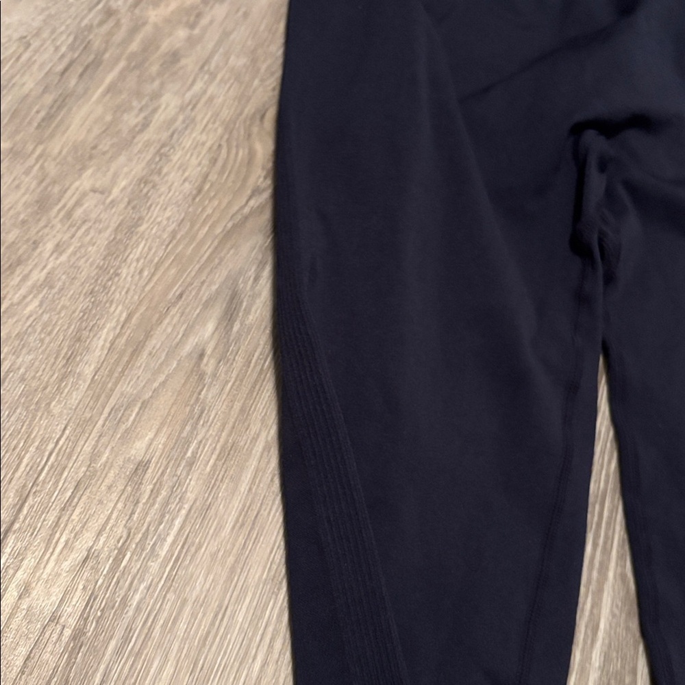 High waisted navy Leggings, Sz XL - Picture 3 of 5
